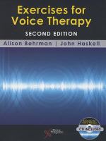 Exercises for voice therapy /