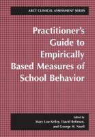 Practitioner's guide to empirically based measures of school behavior /