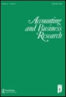 Accounting and business research.