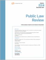 Public law review.