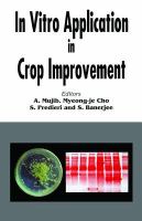 In vitro application in crop management /