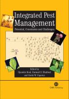Integrated pest management : potential, constraints, and challenges /