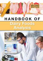 Handbook of dairy foods analysis /