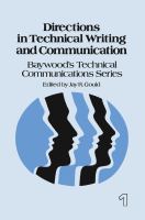Directions in technical writing and communication /