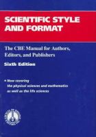 Scientific style and format : the CBE manual for authors, editors, and publishers /