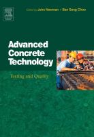 Advanced concrete technology : testing and quality /