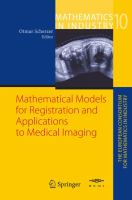 Mathematical models for registration and applications to medical imaging /