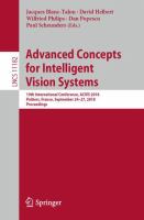 Advanced Concepts for Intelligent Vision Systems 19th International Conference, ACIVS 2018, Poitiers, France, September 24–27, 2018, Proceedings /