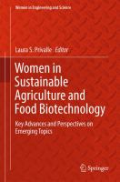 Women in Sustainable Agriculture and Food Biotechnology Key Advances and Perspectives on Emerging Topics /