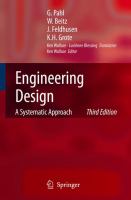Engineering design : a systematic approach /