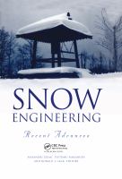 Snow engineering : recent advances : proceedings of the Third International Conference on Snow Engineering, Sendai, Japan, 26-31 May, 1996 /