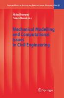 Mechanical modelling and computational issues in civil engineering /