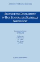 Research and development of high temperature materials for industry /