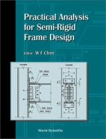 Practical analysis for semi-rigid frame design /
