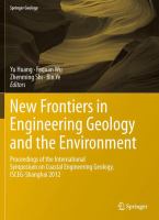 New frontiers in engineering geology and the environment : proceedings of the International Symposium on Coastal Engineering Geology, ISCEG-Shanghai 2012 /