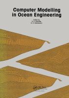 Computer modelling in ocean engineering : proceedings of an International Conference on Computer Modelling in Ocean Engineering, Venice, 19-23 September 1988 /