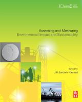 Assessing and measuring environmental impact and sustainability /