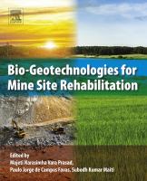 Bio-geotechnologies for mine site rehabilitation /