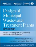 Design of municipal wastewater treatment plants /