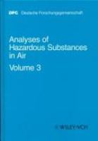 Analyses of hazardous substances in air /