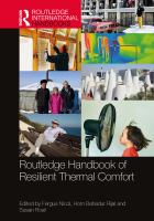 Routledge handbook of resilient thermal comfort /