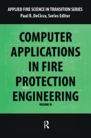 Computer applications in fire protection engineering /