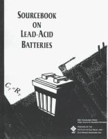 Sourcebook on lead-acid batteries /