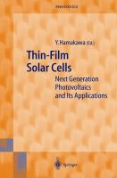 Thin-film solar cells : next generation photovoltaics and its applications /