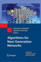 Algorithms for next generation networks /