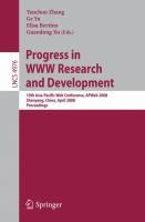 Progress in WWW research and development 10th Asia-Pacific Web Conference, APWeb 2008, Shenyang, China, April 26-28, 2008 : proceedings /