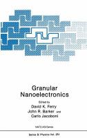 Granular nanoelectronics /