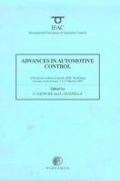 Advances in automotive control : a postprint volume from the IFAC Workshop, Ascona, Switzerland, 13-17 March 1995 /