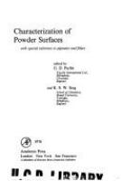 Characterization of powder surfaces : with special reference to pigments and fillers. Edited by G.D. Parfitt and K.S.W. Sing.