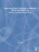 Supercritical fluid technology in materials science and engineering : synthesis, properties, and applications /