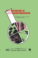 Opportunities in biotransformations /