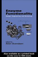 Enzyme functionality : design, engineering,and screening /