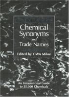 Gardner's chemical synonyms and trade names /