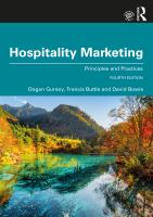 Hospitality marketing : principles and practice.
