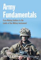 Army fundamentals : from making soldiers to the limits of the military instrument /