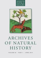 Archives of natural history.