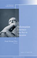 Information literacy : one key to education /