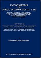 Encyclopedia of public international law /