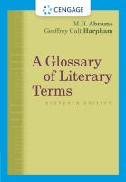 A glossary of literary terms /