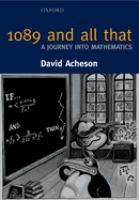1089 and all that : a journey into mathematics /
