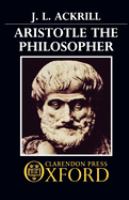 Aristotle the philosopher /