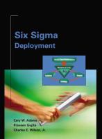 Six Sigma deployment