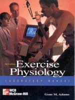 Exercise physiology : laboratory manual /