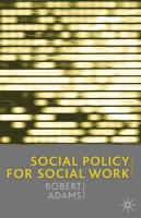 Social policy for social work /