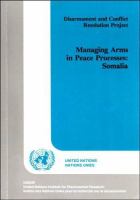 Managing arms in peace processes : Somalia /