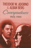Correspondence, 1925-1935 /